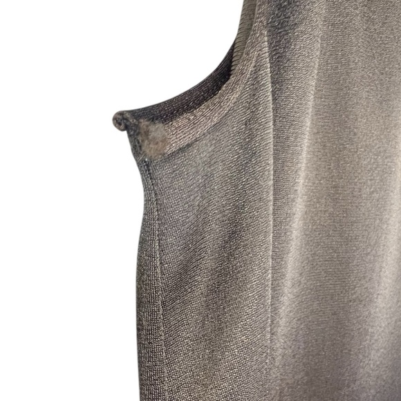 Vintage 70's Kayser Nightgown Slip Dress Eyelet Trimmed Brown Made in USA - Picture 3 of 7